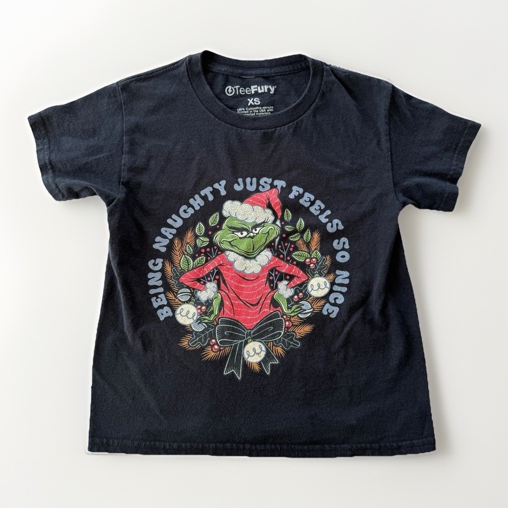 TeeFury Grinch Christmas‎ Graphic T-Shirt Cotton Holiday Christmas Women's XS
